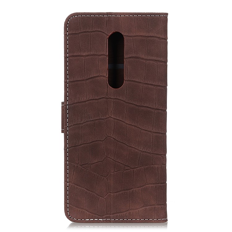Crocodile Texture PU Leather Stand Wallet Phone Shell for Xiaomi Redmi K20/Mi 9T/Redmi K20 Pro/Mi 9T Pro - Brown-3