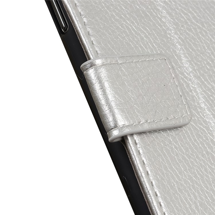 Litchi Skin Wallet Leather Stand Case for Xiaomi Redmi K20 Pro / Mi 9T Pro / Redmi K20 / Mi 9T - Silver-6