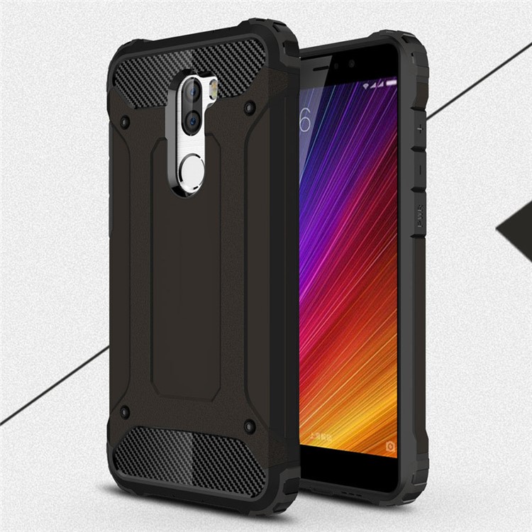 Armor Guard Plastic + TPU Hybrid Case for Xiaomi Mi 5s Plus - Black-1
