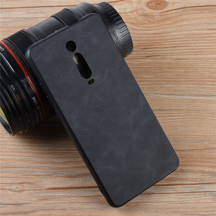 PU Leather Coated TPU + PC Back Phone Casing for Xiaomi Redmi K20/Mi 9T/Redmi K20 Pro/Mi 9T Pro - Dark Grey-4