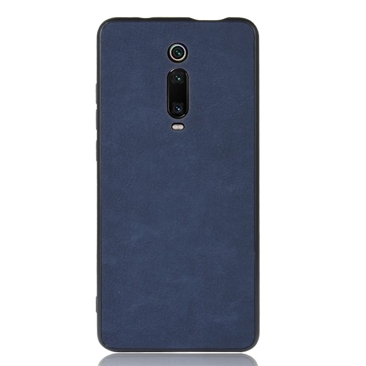 PU Leather Coated TPU + PC Back Phone Casing for Xiaomi Redmi K20/Mi 9T/Redmi K20 Pro/Mi 9T Pro - Dark Blue-2