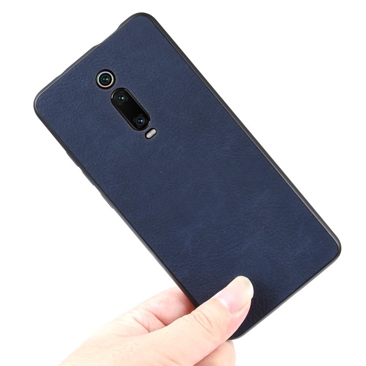 PU Leather Coated TPU + PC Back Phone Casing for Xiaomi Redmi K20/Mi 9T/Redmi K20 Pro/Mi 9T Pro - Dark Blue-5