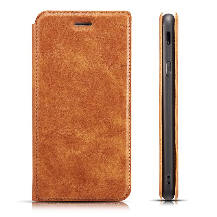 Ultra Thin PU Leather Phone Cover with Stand and Card Slots for Xiaomi Redmi K20 Pro / K20 - Brown-1