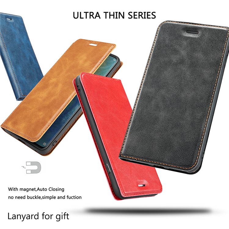 Ultra Thin PU Leather Phone Cover with Stand and Card Slots for Xiaomi Redmi K20 Pro / K20 - Brown-8