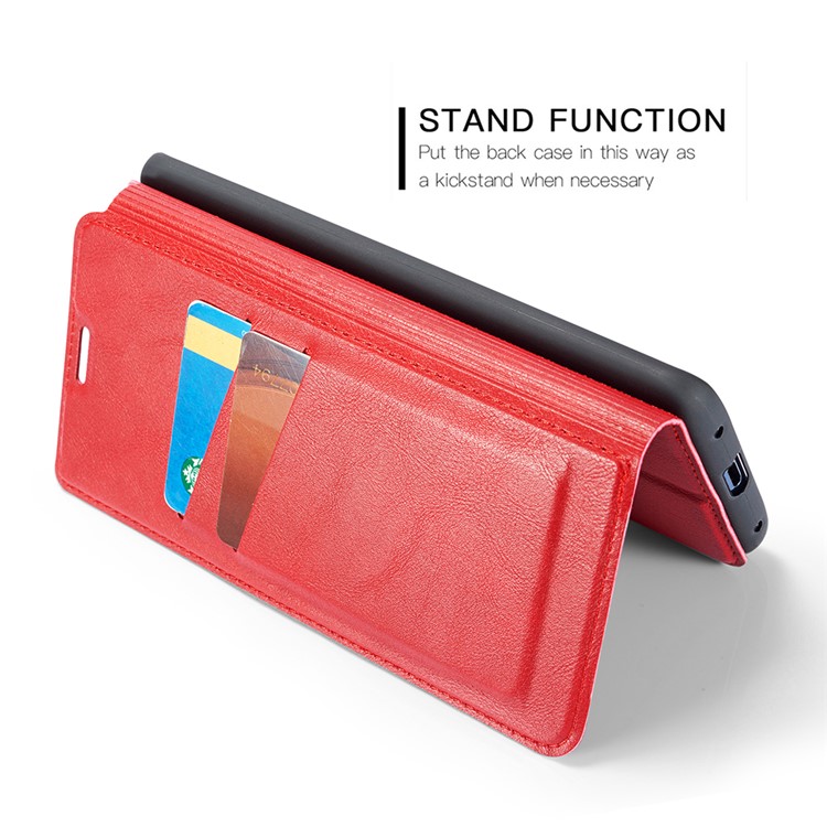 Ultra Thin PU Leather Phone Cover with Stand and Card Slots for Xiaomi Redmi K20 / Mi 9T / Redmi K20 Pro / Mi 9T Pro - Red-5