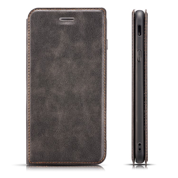 Ultra Thin PU Leather Phone Cover with Stand and Card Slots for Xiaomi Redmi K20 / Mi 9T / Redmi K20 Pro / Mi 9T Pro - Grey-1