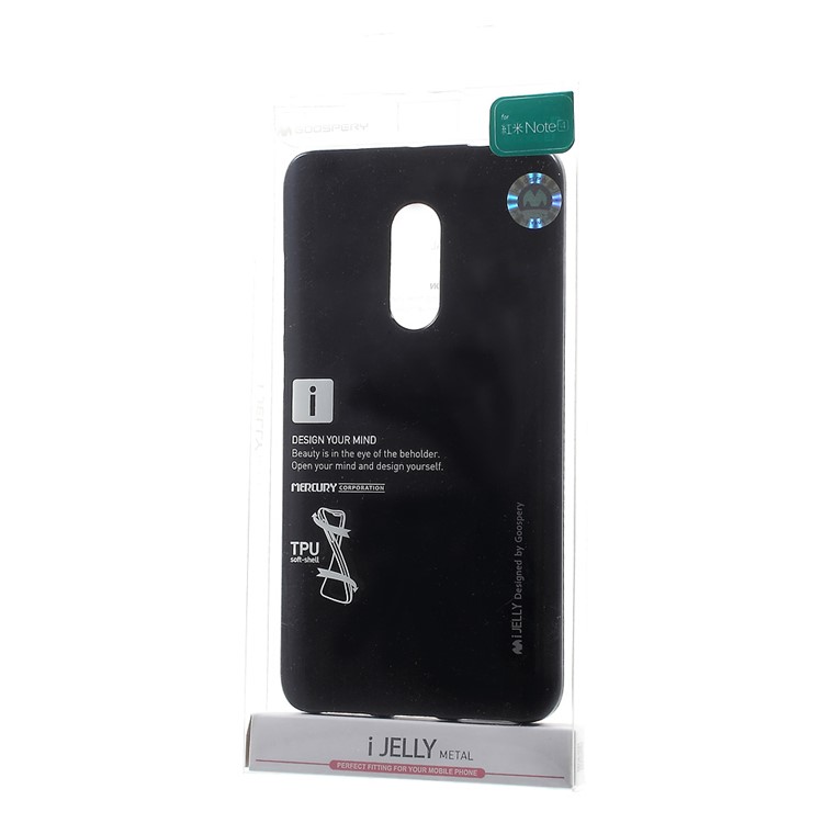 MERCURY GOOSPERY i JELLY TPU Case for Xiaomi Redmi Note 4 - Black-7