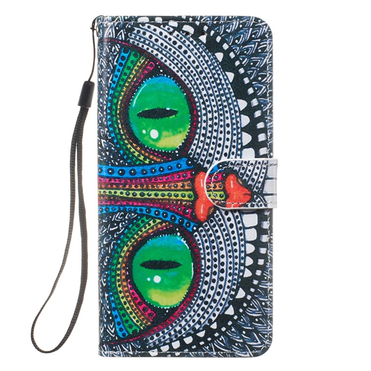 Pattern Printing Leather Wallet Stand Phone Cover for Xiaomi Redmi Note 7 / Note 7 Pro (India) / Note 7S - Style D-2