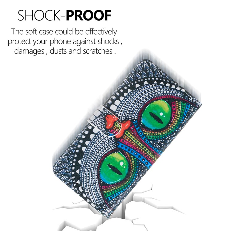 Pattern Printing Leather Wallet Stand Phone Cover for Xiaomi Redmi Note 7 / Note 7 Pro (India) / Note 7S - Style D-8
