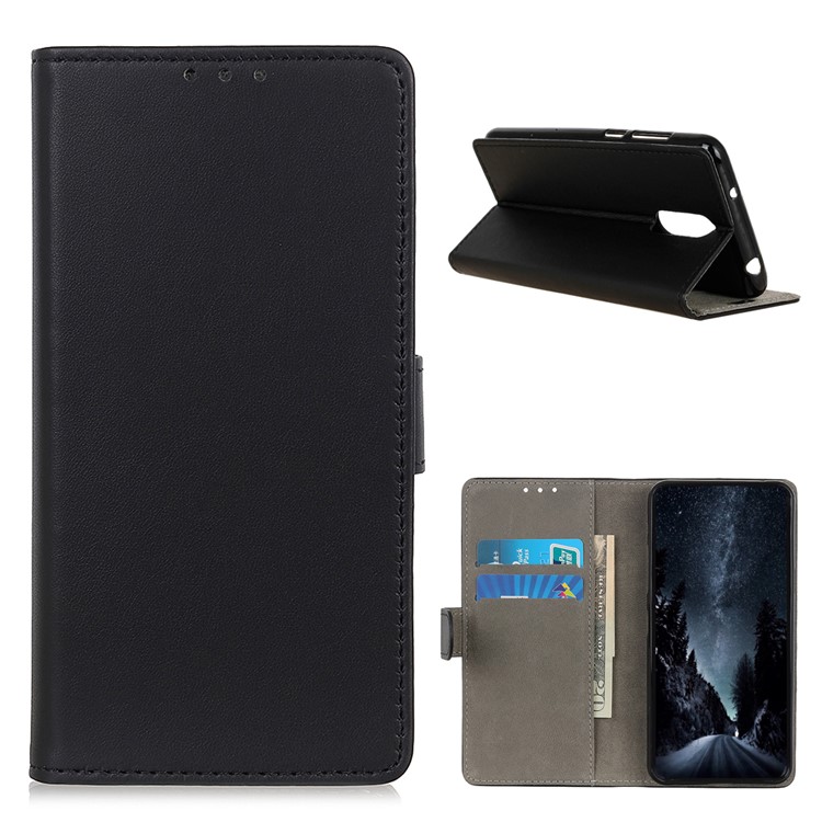 Leather Stand Phone Cover for Xiaomi Redmi K20 / Mi 9T / K20 Pro / Mi 9T Pro - Black-1