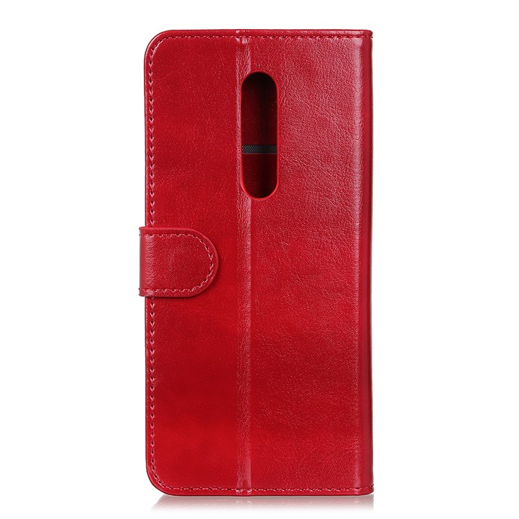 Crazy Horse Texture Leather Phone Cover Case for Xiaomi Redmi K20 / Mi 9T / K20 Pro / Mi 9T Pro - Red-3