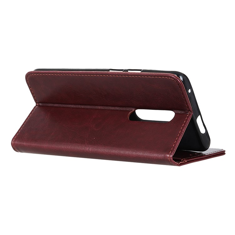 Crazy Horse Texture Leather Phone Cover Case for Xiaomi Redmi K20 / Mi 9T / K20 Pro / Mi 9T Pro - Brown-4
