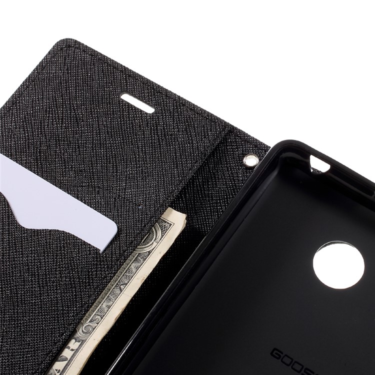 MERCURY GOOSPERY Fancy Diary Leather Wallet Phone Case for Xiaomi Redmi 3s - Black-9