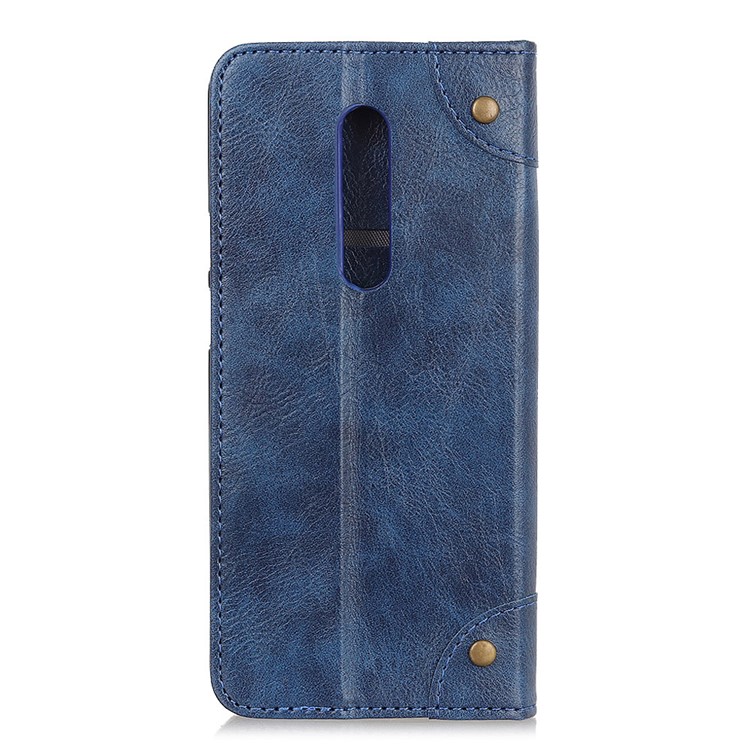 Auto-absorbed Split Leather Phone Shell for Xiaomi Redmi K20 / Mi 9T / K20 Pro / Mi 9T Pro - Blue-3