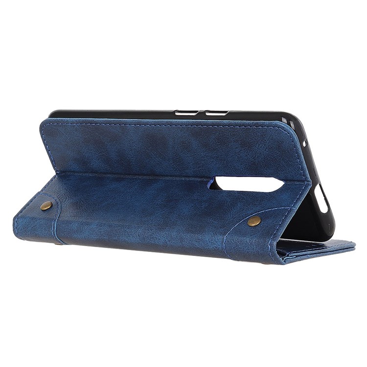 Auto-absorbed Split Leather Phone Shell for Xiaomi Redmi K20 / Mi 9T / K20 Pro / Mi 9T Pro - Blue-4
