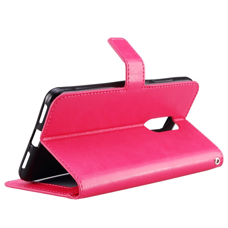 Crazy Horse Leather Wallet Case for Xiaomi Redmi K20 / Mi 9T / Redmi K20 Pro / Mi 9T Pro - Rose-5