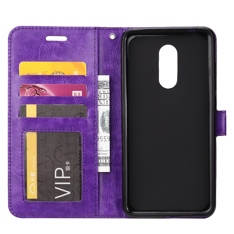Crazy Horse Leather Wallet Case for Xiaomi Redmi K20 / Mi 9T / Redmi K20 Pro / Mi 9T Pro - Purple-4