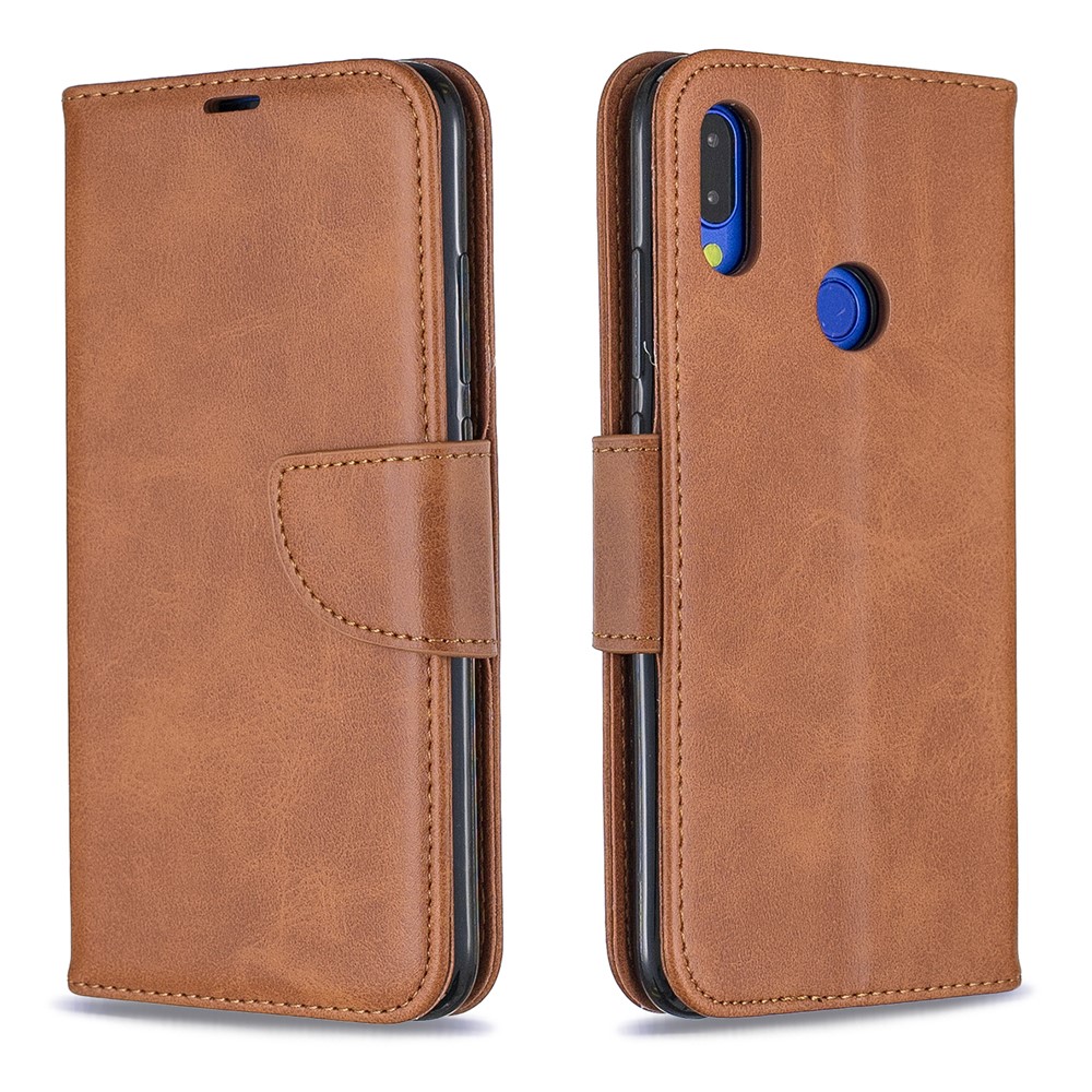 PU Leather Phone Cover for Xiaomi Redmi Note 7 / Note 7 Pro (India) / Note 7S - Brown-4