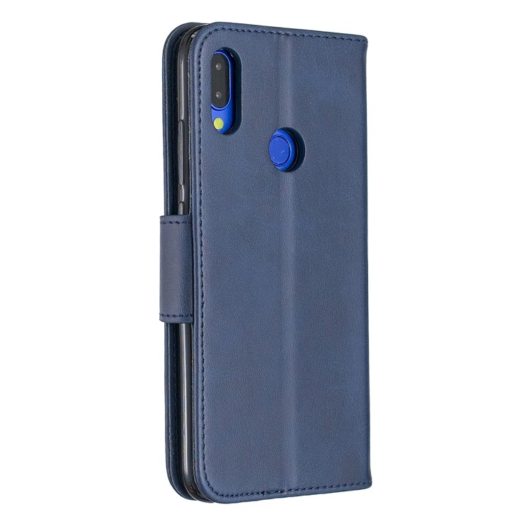 PU Leather Phone Cover for Xiaomi Redmi Note 7 / Note 7 Pro (India) / Note 7S - Blue-3