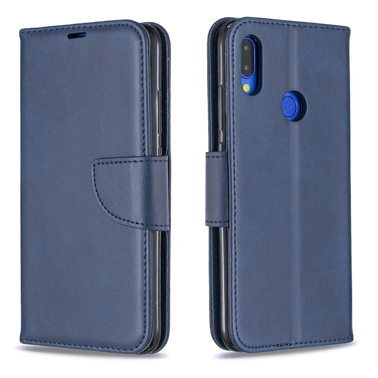 PU Leather Phone Cover for Xiaomi Redmi Note 7 / Note 7 Pro (India) / Note 7S - Blue-4