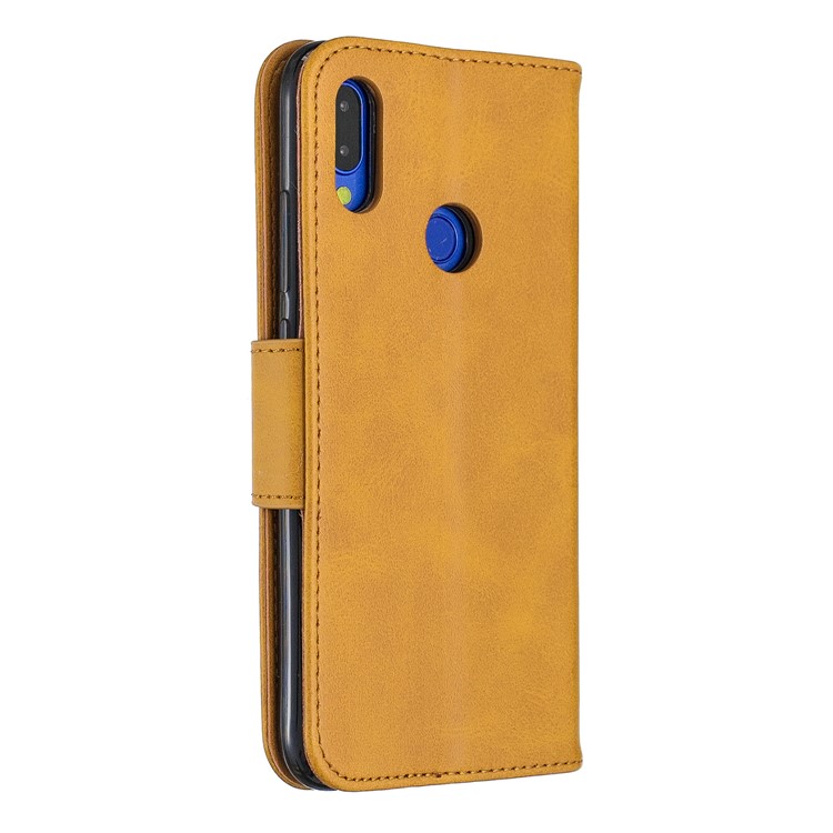 PU Leather Phone Cover for Xiaomi Redmi Note 7 / Note 7 Pro (India) / Note 7S - Light Brown-3