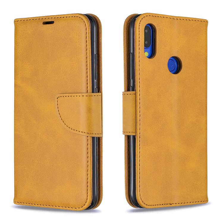 PU Leather Phone Cover for Xiaomi Redmi Note 7 / Note 7 Pro (India) / Note 7S - Light Brown-4