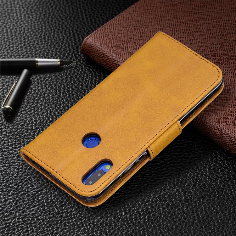 PU Leather Phone Cover for Xiaomi Redmi Note 7 / Note 7 Pro (India) / Note 7S - Light Brown-8