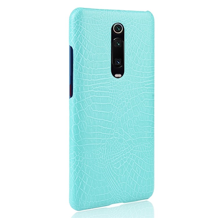 Crocodile Texture PU Leather Coated PC Phone Case for Xiaomi Redmi K20/Redmi K20 Pro/Xiaomi Mi 9T/Xiaomi Mi 9T Pro - Cyan-3