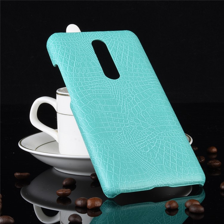 Crocodile Texture PU Leather Coated PC Phone Case for Xiaomi Redmi K20/Redmi K20 Pro/Xiaomi Mi 9T/Xiaomi Mi 9T Pro - Cyan-4