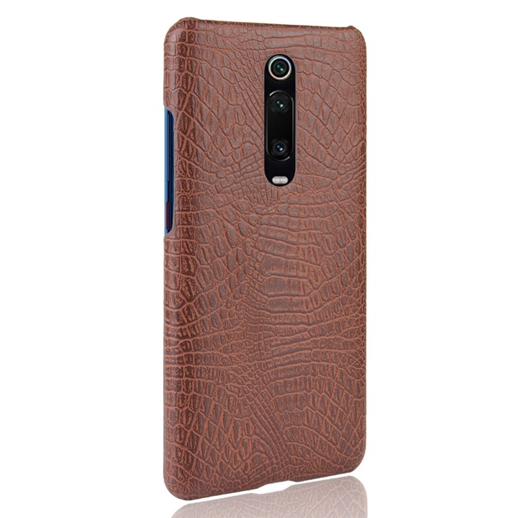 Crocodile Texture PU Leather Coated PC Phone Case for Xiaomi Redmi K20/Redmi K20 Pro/Xiaomi Mi 9T/Xiaomi Mi 9T Pro - Brown-3