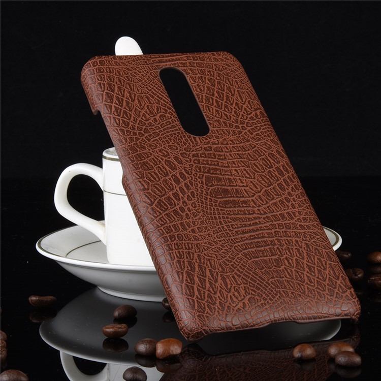 Crocodile Texture PU Leather Coated PC Phone Case for Xiaomi Redmi K20/Redmi K20 Pro/Xiaomi Mi 9T/Xiaomi Mi 9T Pro - Brown-4