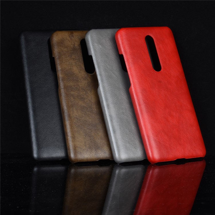 Litchi Skin Leather Coated Hard PC Case for Xiaomi Redmi K20/Redmi K20 Pro/Xiaomi Mi 9T/Xiaomi Mi 9T Pro - Black-6