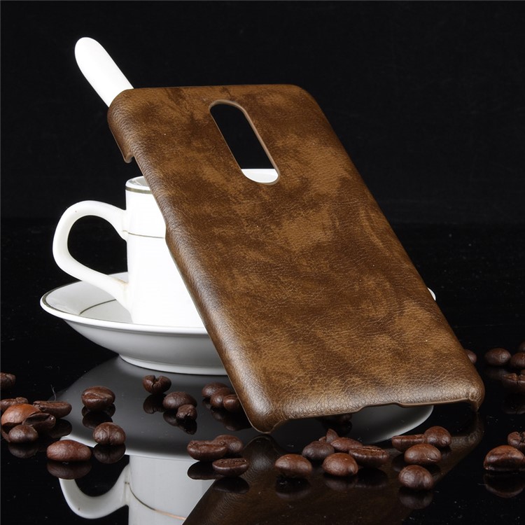 Litchi Skin Leather Coated Hard PC Case for Xiaomi Redmi K20/Redmi K20 Pro/Xiaomi Mi 9T/Xiaomi Mi 9T Pro - Brown-5