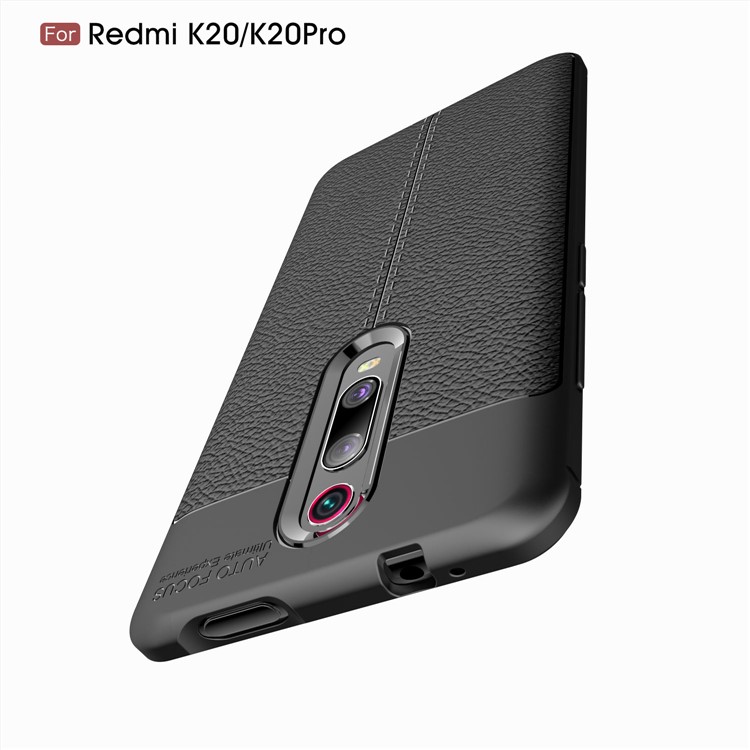 Litchi Texture TPU Case for Xiaomi Redmi K20 / Mi 9T / Redmi K20 Pro / Mi 9T Pro - Dark Blue-10