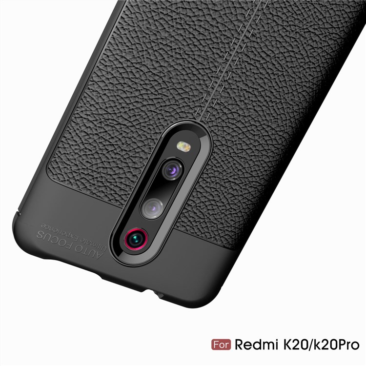 Litchi Texture TPU Case for Xiaomi Redmi K20 / Mi 9T / Redmi K20 Pro / Mi 9T Pro - Dark Blue-11