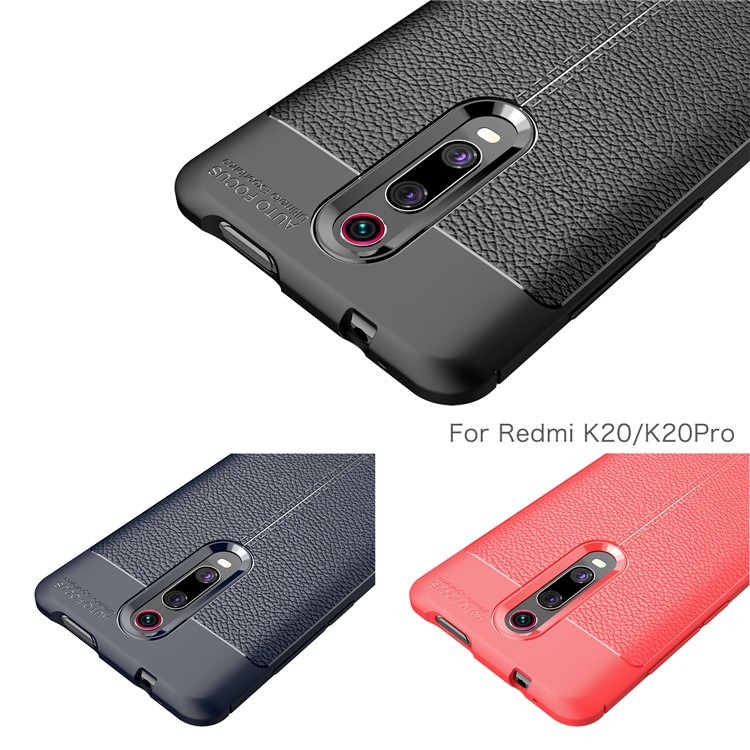 Litchi Texture TPU Case for Xiaomi Redmi K20 / Mi 9T / Redmi K20 Pro / Mi 9T Pro - Dark Blue-13