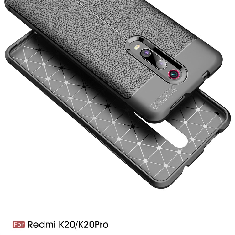 Litchi Texture TPU Case for Xiaomi Redmi K20 / Mi 9T / Redmi K20 Pro / Mi 9T Pro - Dark Blue-2