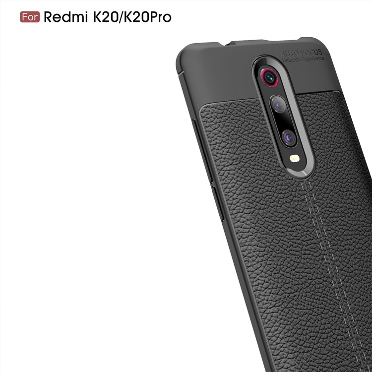 Litchi Texture TPU Case for Xiaomi Redmi K20 / Mi 9T / Redmi K20 Pro / Mi 9T Pro - Dark Blue-3