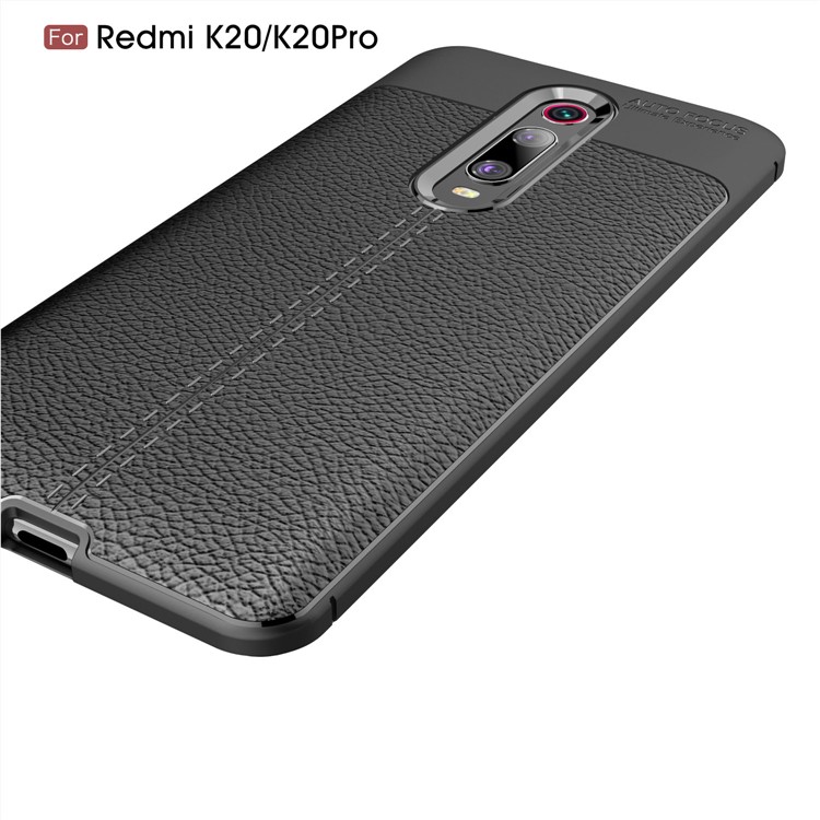 Litchi Texture TPU Case for Xiaomi Redmi K20 / Mi 9T / Redmi K20 Pro / Mi 9T Pro - Dark Blue-4