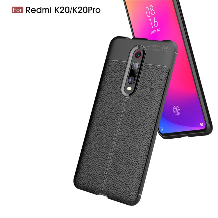 Litchi Texture TPU Case for Xiaomi Redmi K20 / Mi 9T / Redmi K20 Pro / Mi 9T Pro - Dark Blue-6