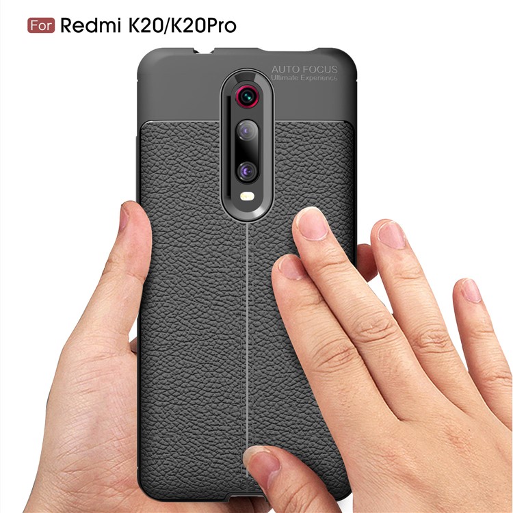 Litchi Texture TPU Case for Xiaomi Redmi K20 / Mi 9T / Redmi K20 Pro / Mi 9T Pro - Dark Blue-7