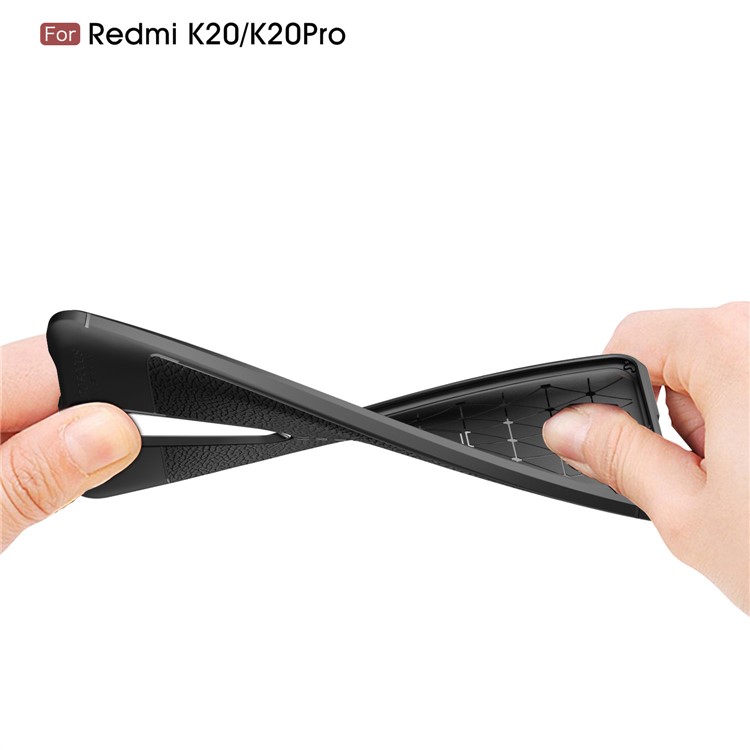 Litchi Texture TPU Case for Xiaomi Redmi K20 / Mi 9T / Redmi K20 Pro / Mi 9T Pro - Dark Blue-8