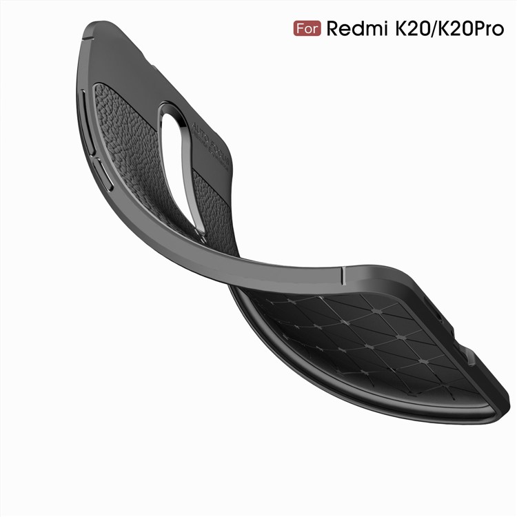 Litchi Texture TPU Case for Xiaomi Redmi K20 / Mi 9T / Redmi K20 Pro / Mi 9T Pro - Dark Blue-9