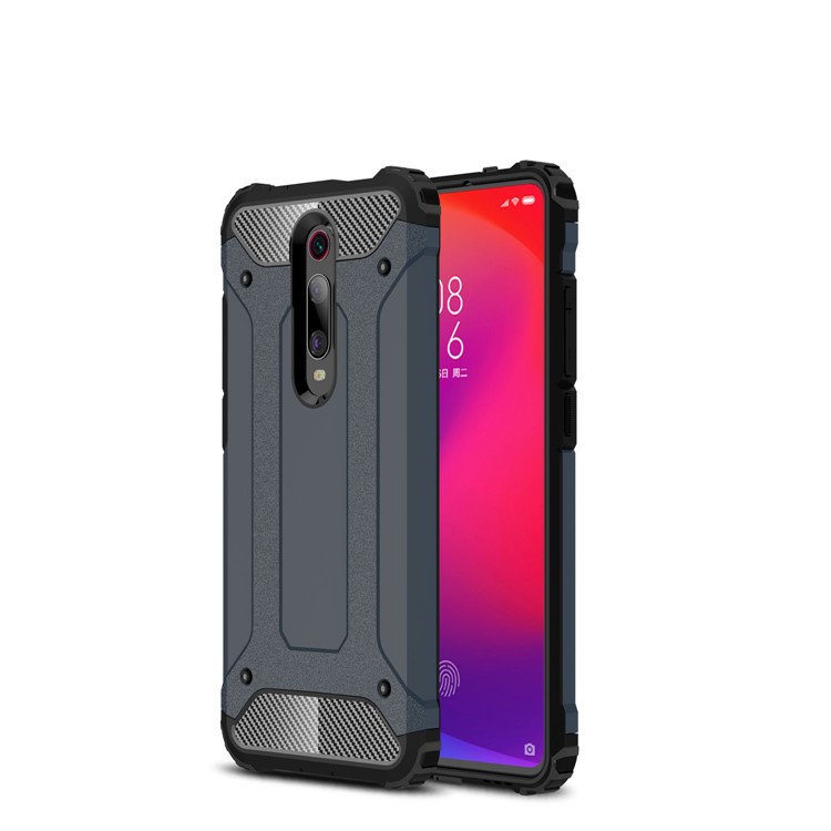 Armor Guard Plastic + TPU Combo Case for Xiaomi Redmi K20 / Mi 9T / K20 Pro / Mi 9T Pro - Dark Blue-1