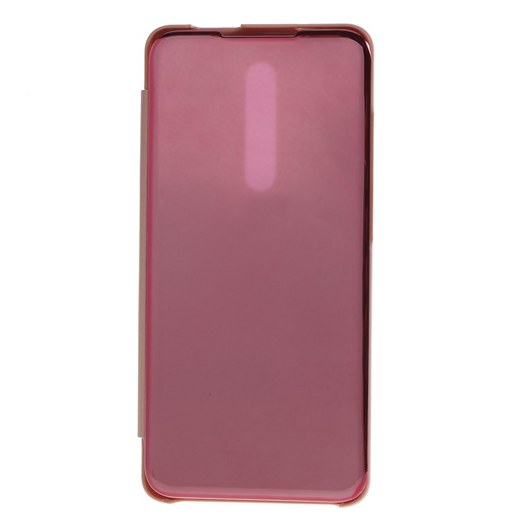 View Window Mirror Surface Leather Phone Case for Xiaomi Redmi K20 Pro/Xiaomi Redmi K20/Xiaomi Mi 9T/Xiaomi Mi 9T Pro - Rose Gold-1