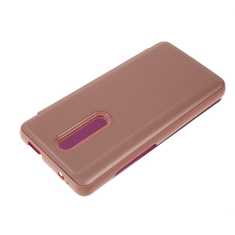 View Window Mirror Surface Leather Phone Case for Xiaomi Redmi K20 Pro/Xiaomi Redmi K20/Xiaomi Mi 9T/Xiaomi Mi 9T Pro - Rose Gold-2