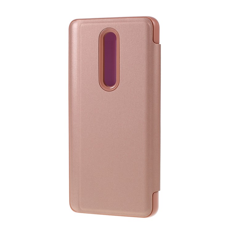 View Window Mirror Surface Leather Phone Case for Xiaomi Redmi K20 Pro/Xiaomi Redmi K20/Xiaomi Mi 9T/Xiaomi Mi 9T Pro - Rose Gold-5