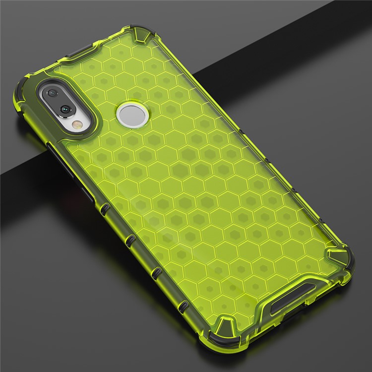 Honeycomb Shock Absorber TPU + PC Phone Case Cover for Xiaomi Redmi 7 - Green-2