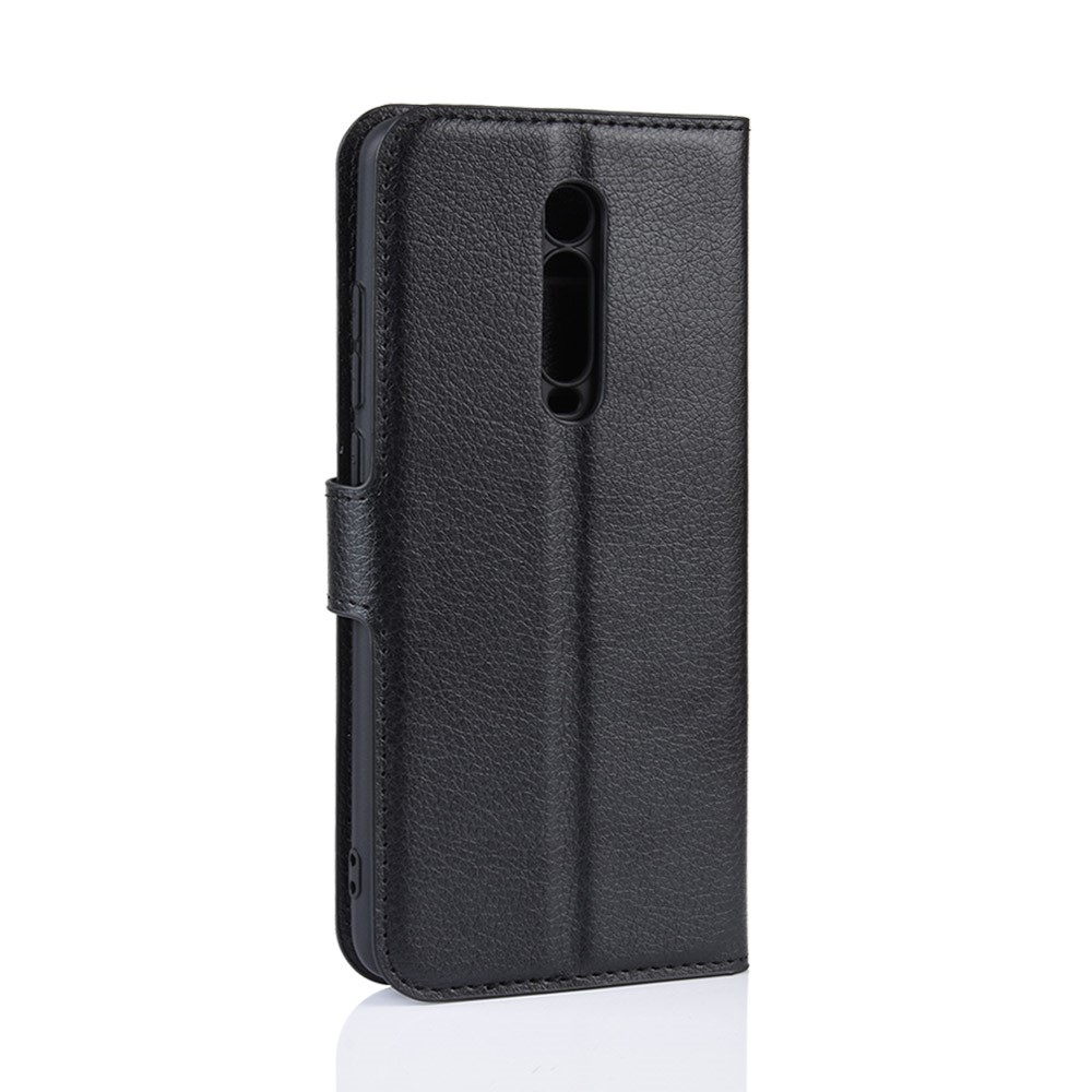 Litchi Skin Leather Phone Cover for Redmi K20 / K20 Pro / Mi 9T / Mi 9T Pro - Black-6