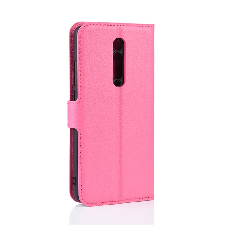 Litchi Skin Leather Phone Cover for Redmi K20 / K20 Pro / Mi 9T / Mi 9T Pro - Rose-6